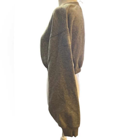 Alo Cropped Sweatshirt Gray Small - Picture 2 of 6